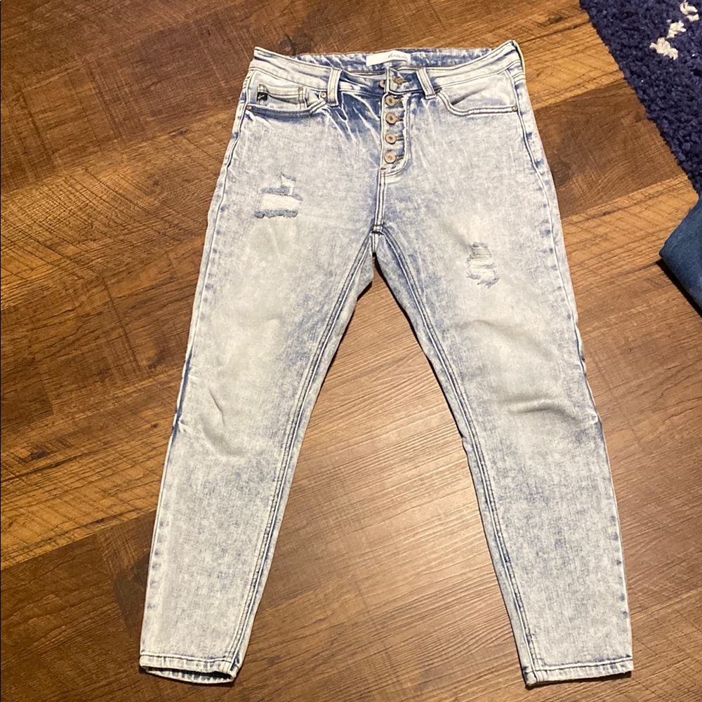 Light Blue Distressed Women's Jeans